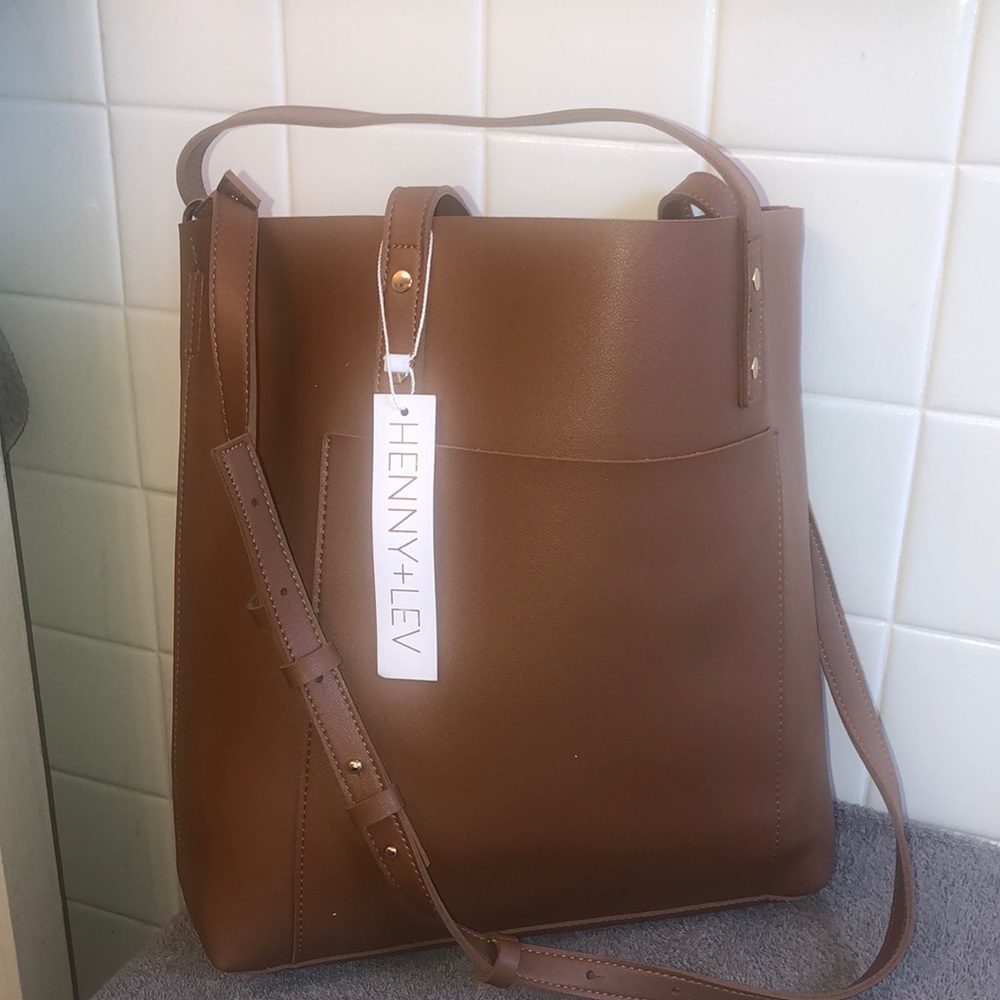 Henny+ Lev vegan leather Carryall Tote